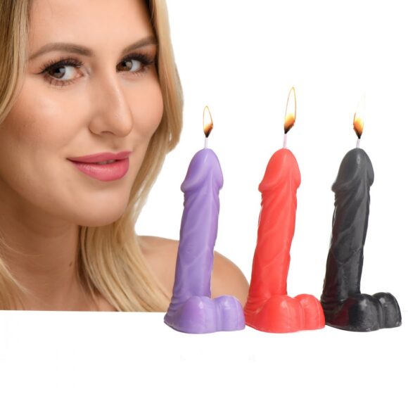 Passion Peckers Dick Drip Candles Set