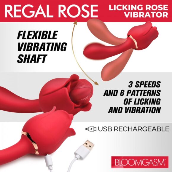 Regal Rose Licking Rose Vibrator - Image 2