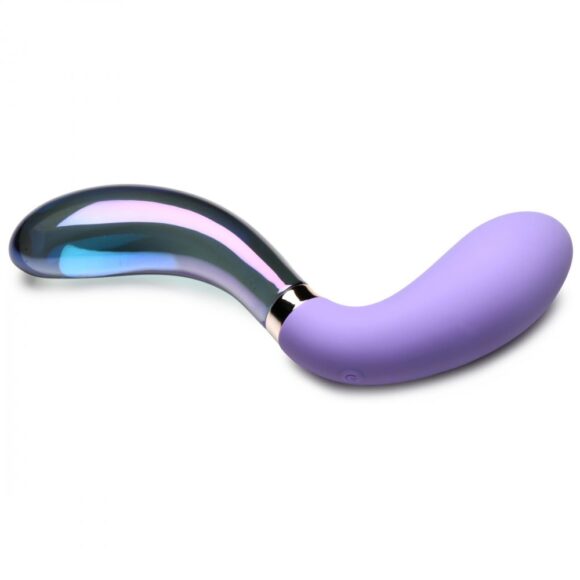 10X Pari Dual Ended Wavy Silicone and Glass Vibrator - Image 6